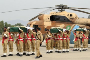 Jenazah kecelakaan heli Pakistan dibawa ke Islamabad