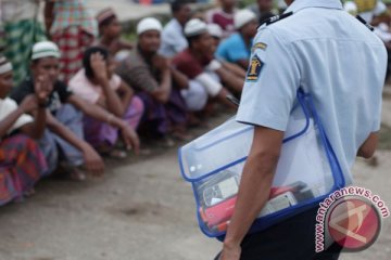 Polisi geledah barak penampungan Rohingya di Aceh Utara