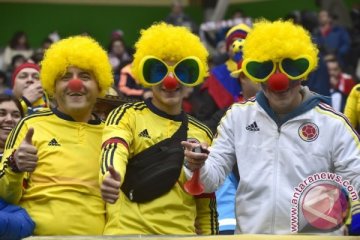 Babak pertama Kolombia vs Peru imbang tanpa gol