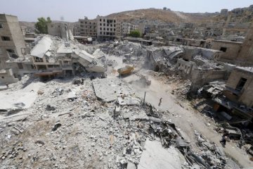 Jet tempur bom dua rumah sakit di Idlib Suriah