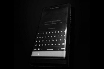 Keyboard BlackBerry Venice tertangkap kamera