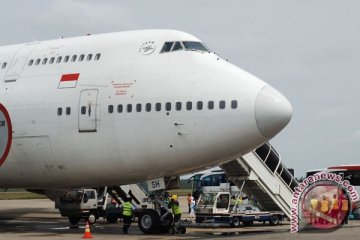 Pesawat haji Embarkasi Padang alami gangguan teknis