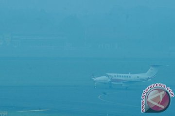 Kabut pekat,  jarak pandang di Jambi 500 meter