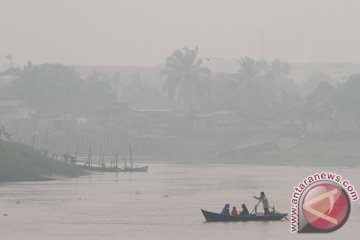 Hujan kurangi kepekatan polusi asap Pekanbaru