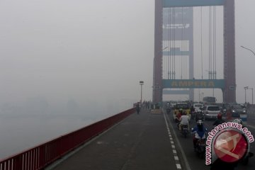 Kabut asap di Sumatera Selatan meluas