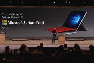 Saingi iPad Pro, Microsoft pasang Surface Pro 4