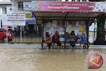 Banjir landa Binjai setinggi 40 centimeter