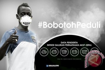 Persib juara, bobotoh syukuran bantu korban asap