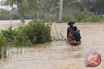 Tiga kecamatan Binjai terendam banjir dua meter