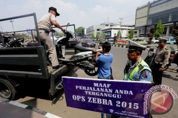 Penilangan operasi zebra 2015 di Jakarta meningkat