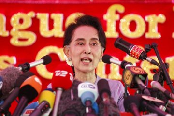 Partai pimpinan Suu Kyi yakin rebut 70 persen kursi parlemen
