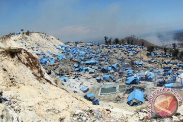 Ribuan kubik sedimen sianida Gunung Botak diangkat