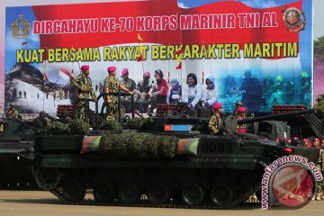 Korps marinir TNI AL peringati HUT ke-70