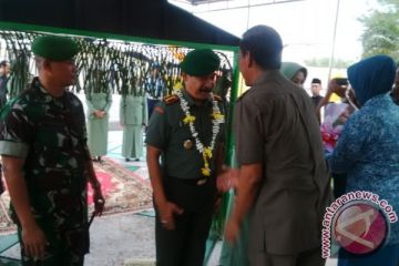 Kunjungan Perdana Danrem di Kobar