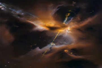 Hubble ungkap foto mirip "lightsaber" Star Wars