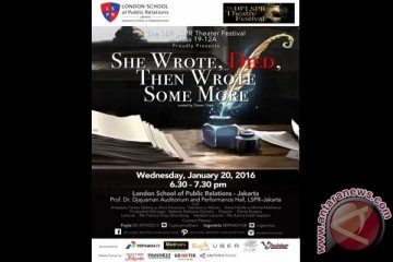 London School of Public Relation gelar teater "She Wrote,  Died, then Wrote Some More"