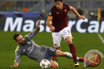 Real Madrid lawan Roma imbang 0-0 di babak pertama