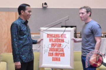 Presiden Kunjungi Facebook dan Google