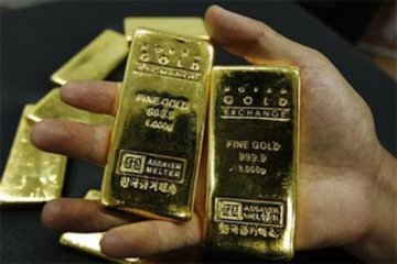 Harga emas naik setelah ekuitas AS melemah