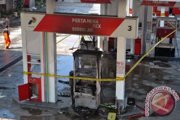 Mesin dispenser korsluiting, SPBU di Bogor terbakar