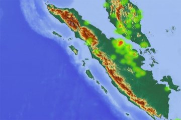 BMKG: 21 titik "hotspot" di enam kabupaten di Riau