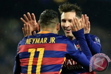 Neymar bawa Barcelona unggul 1-0 atas Arsenal di babak pertama
