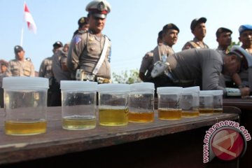 Polda tes urine anggota Polres Bangka Selatan