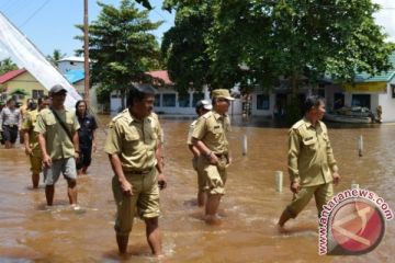 Bupati Barsel Pantau Banjir
