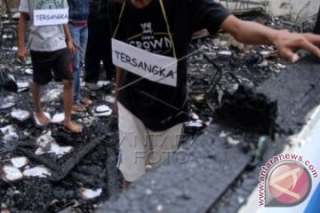 REKONTRUKSI SISWA BAKAR SEKOLAH