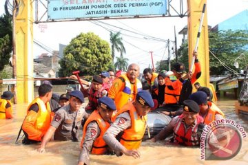 5.000 rumah terendam banjir akibat luapan Kali Bekasi