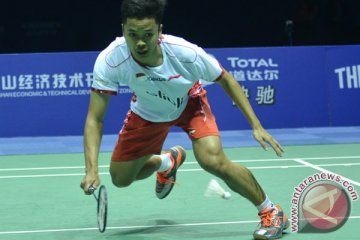 Ginting gagal petik poin pada laga perdana, Indonesia tertinggal 1-2