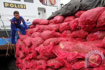 Polisi sita 95 ton bawang ilegal di Aceh