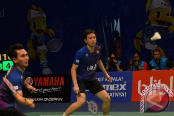 Hendra/Ahsan berjuang keras melewati putaran pertama Indonesia Open