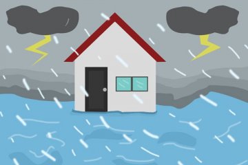 Banjir melanda perkotaan Garut