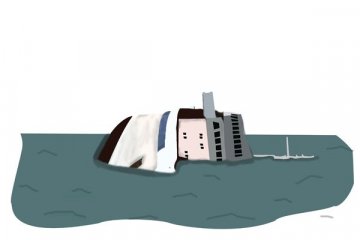 Kapal kargo Indonesia tenggelam di selat Malaka