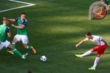 Arkadiuz Milik antar Polandia bekuk Irlandia Utara 1-0