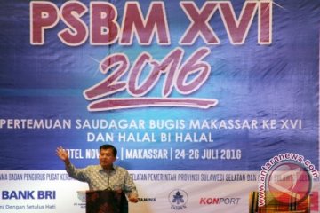 WAPRES HADIRI PERTEMUAN SAUDAGAR BUGIS MAKASSAR