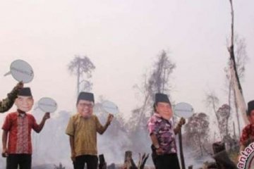 LSM minta Kapolda Riau tangkap perusahaan pembakar lahan
