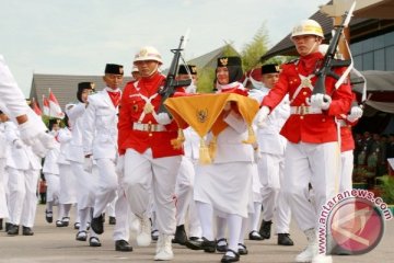 Upacara HUT-71 RI Di Kota Palangka Raya