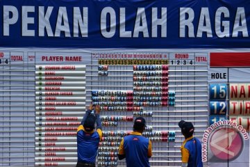 PON 2016 - Jatim pimpin nomor beregu dan perorangan golf putri