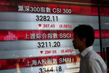 Saham Hong Kong ditutup turun 0,49 persen jelang hasil pertemuan Fed