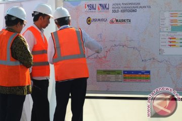 Presiden tinjau pembangunan ruas tol Bawen-Salatiga