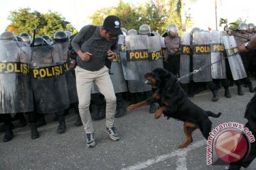 Kantor KPU Barito Selatan dijaga ketat