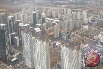 Menengok Songdo kota hasil reklamasi dari gedung tertinggi di Korea