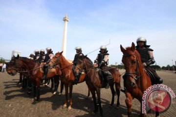 Pasukan Berkuda Amankan Pilkada