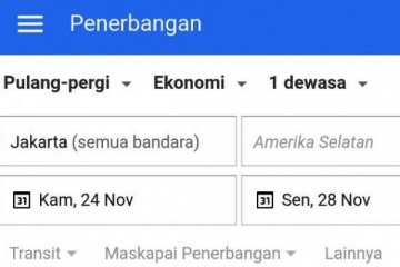 Google Penerbangan hadir di Indonesia