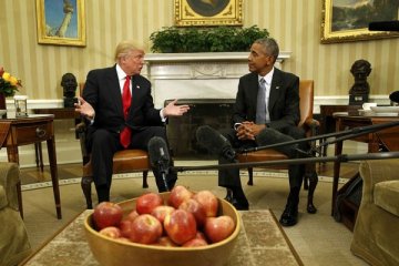 Obama dan Trump bertemu di Gedung Putih untuk transisi kekuasaan