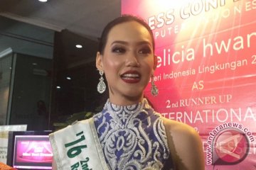 Puteri Indonesia main sulap di Miss International (video)