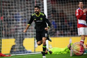 Gol semata wayang Diego Costa antar Chelsea ke puncak klasemen