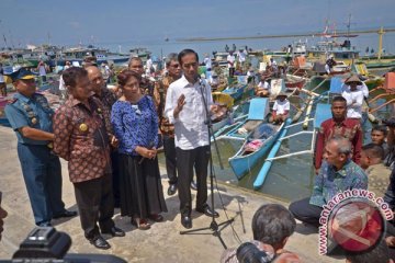 Presiden Jokowi resmikan pelabuhan perikanan Untia Makassar